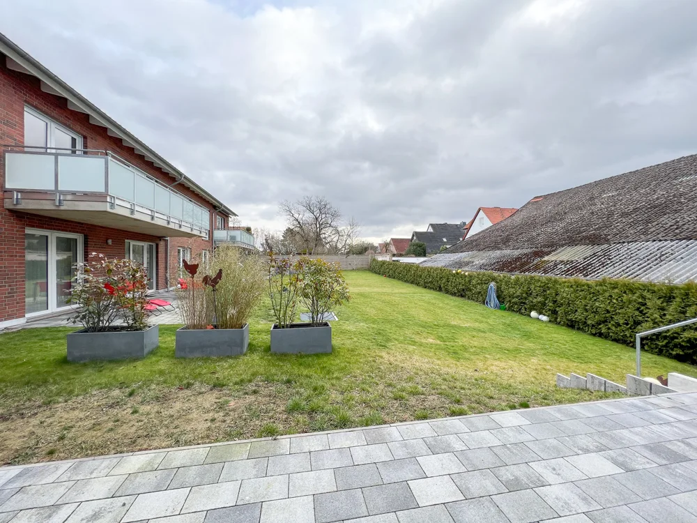 Terrasse Blick in den Garten